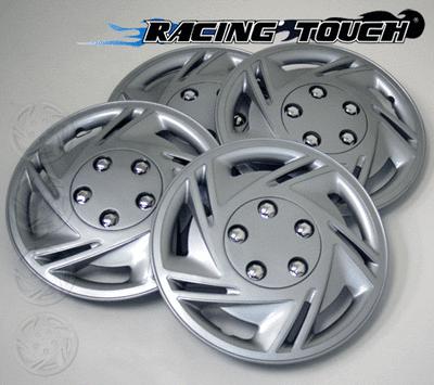 #602 replacement 14" inches metallic silver hubcaps 4pcs set hub cap wheel cover
