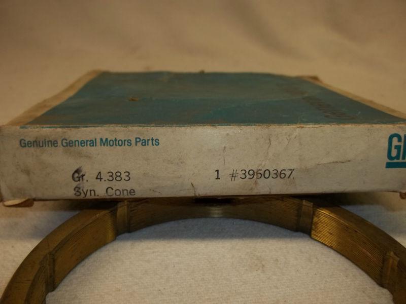 General motors,  synchronizer cones # 3960367 / 3993036  "new old stock"