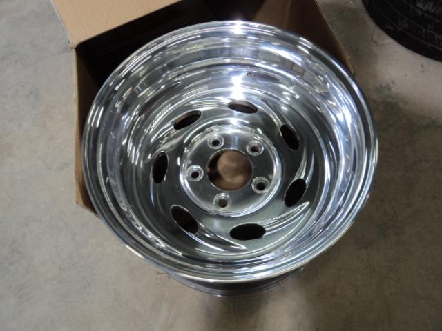 1 16.5" x 9.75" weld racing typhoon aluminum wheel 5 x 135 #55-659538r kb702i