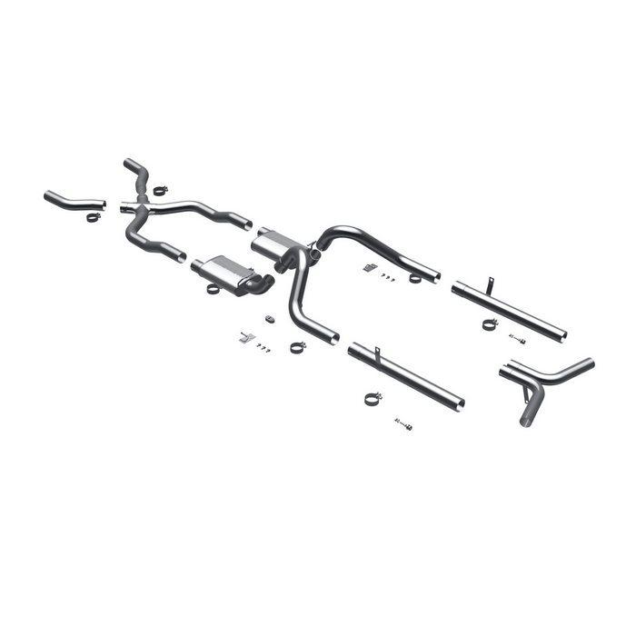 1955-57 chevy bel air magnaflow peformance crossmember-back exhaust system 16596
