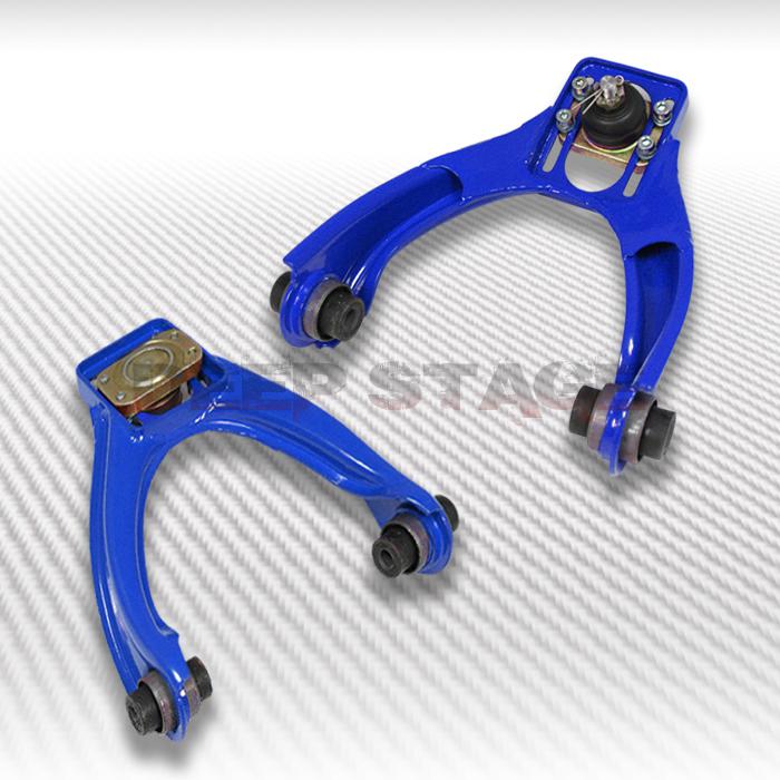 96-00 honda civic lx ex si adjustable high strength steel front camber kit blue