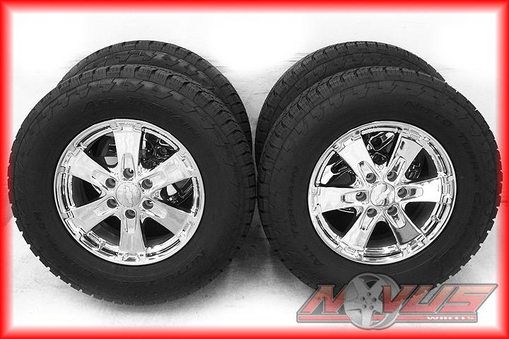New 18" chevy tahoe silverado z71 gmc yukon chrome oem wheels nitto  tires 17 20
