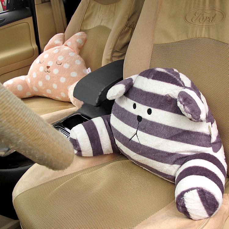 Very cute rabbit/bear back lumbar rest cushion pillow for auto car home office