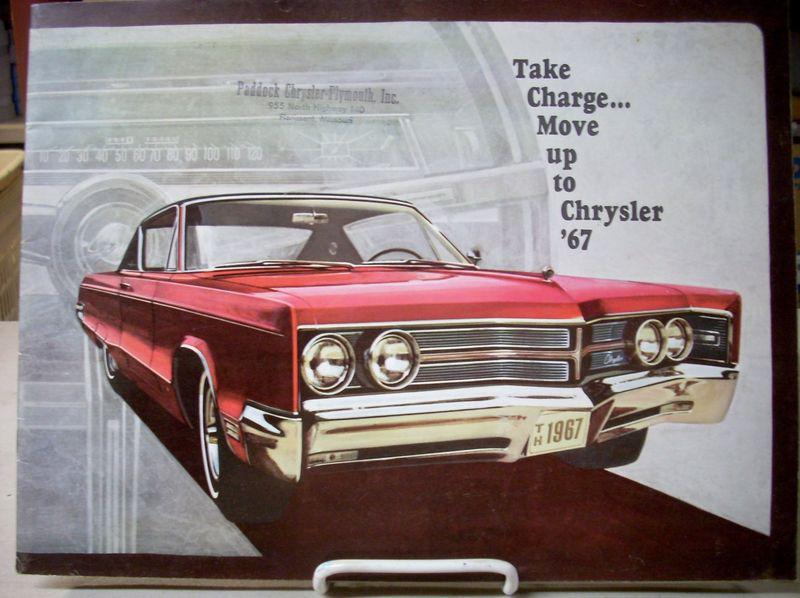 1967 67 chrysler new yorker 300 newport town country sales brochure catalog