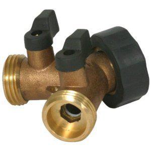 Camco 20123 rv water connector brass y valve connecter connect coupling new 