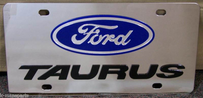 Ford taurus stainless steel vanity license plate tag