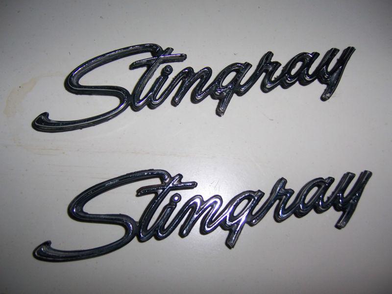 Corvette stingray emblems