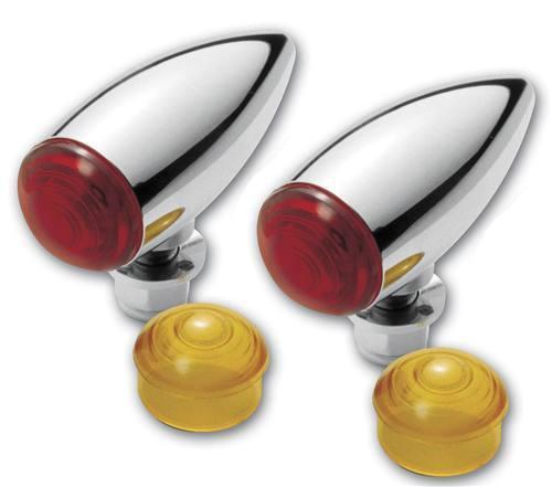 Pro-one smooth bullet turn signals amber
