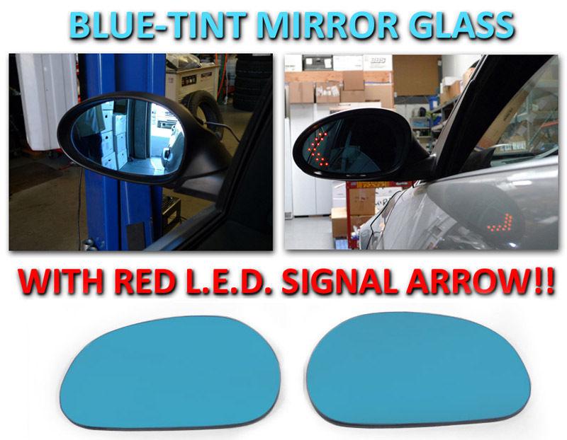 Usa 2003 04 05 06 07 2008 mazda rx8 rx-8 red arrow led turn signal mirror glass