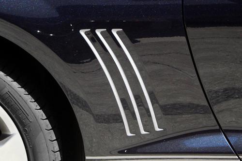 Acc 102081 - 10-13 chevy camaro fender vent grille vinyl insert car chrome trim