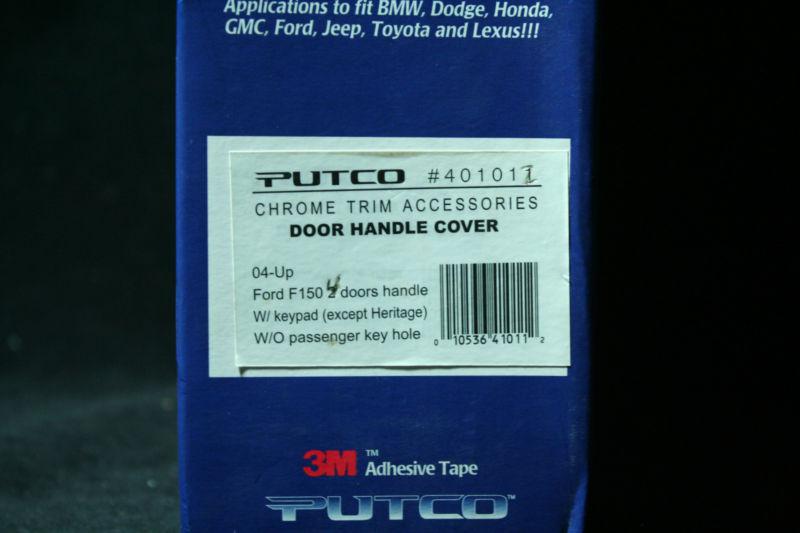 Putco #401011 chrome door handle 04-12 ford f150 4dr w/keypad w/o pass. hole