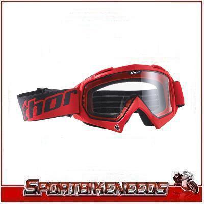 Thor youth enemy red black goggles new 