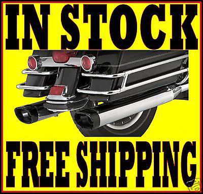 Vance & hines monster oval mufflers exhaust pipes 1995-2014 harley touring flht