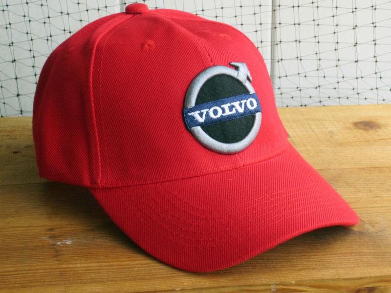 New nwt volvo logo red baseball golf fishing hat cap automobile car summer cool