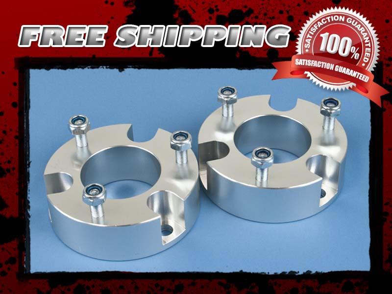 Silver aluminum block lift kit front 2" coil spacer 2wd 4x2