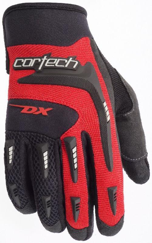 Cortech dx 2 red xs textile motorcycle dirt bike riding gloves extra small