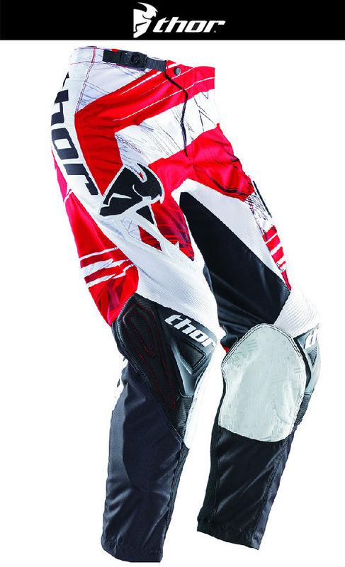 Thor youth phase swipe red white black dirt bike pants motocross mx atv 2014