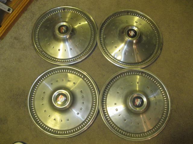 Set of 4 vintage buick skylark 14" hubcaps wheel covers hub caps