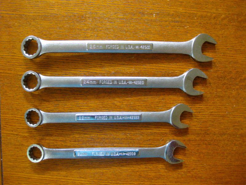  craftsman 4 pc metric combination wrench set 12pt