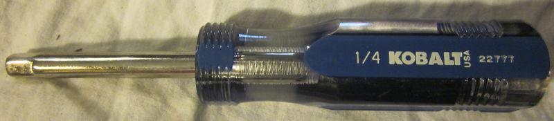 Kobalt 1/4" inch  drive spinner handle usa 22777,socket driver,ratchet saver