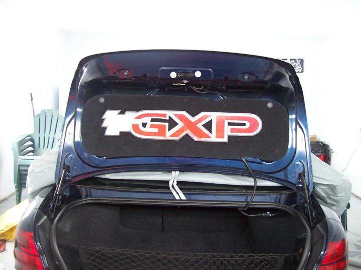 2000-2009 pontiac grand prix , bonniville , g8   gxp trunk panel gm licensed