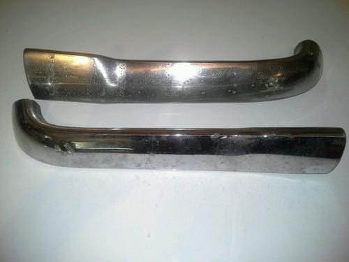 1956 56 chevy chevrolet hood bar extentions, pair originals.free ship usa only