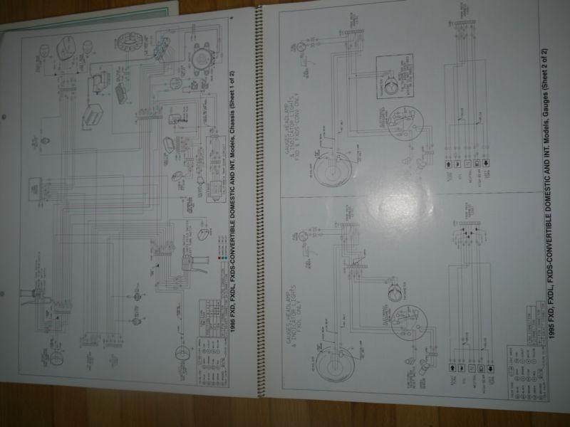 Buy Harley Davidson 1995 All Models Wiring Diagrams FLT XLH F FLHTC