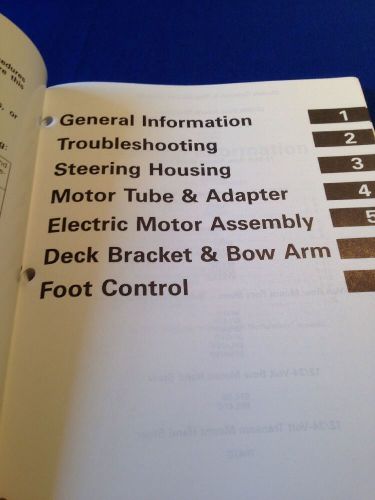 Johnson outboard service repair manual for electric outboards &#034;ec&#034; evinrude 1997