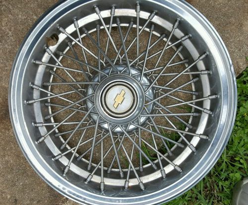 Complete set of 15&#034; wire hubcaps