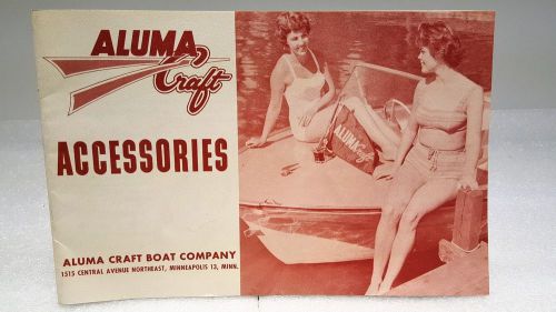 Vintage alumicraft boat accessory catalog 1960 minty condition - great images!