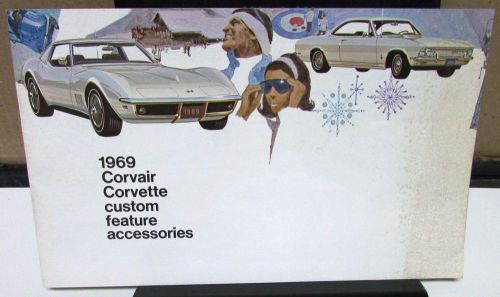 Original 1969 chevrolet corvair corvette custom features accessories brochure