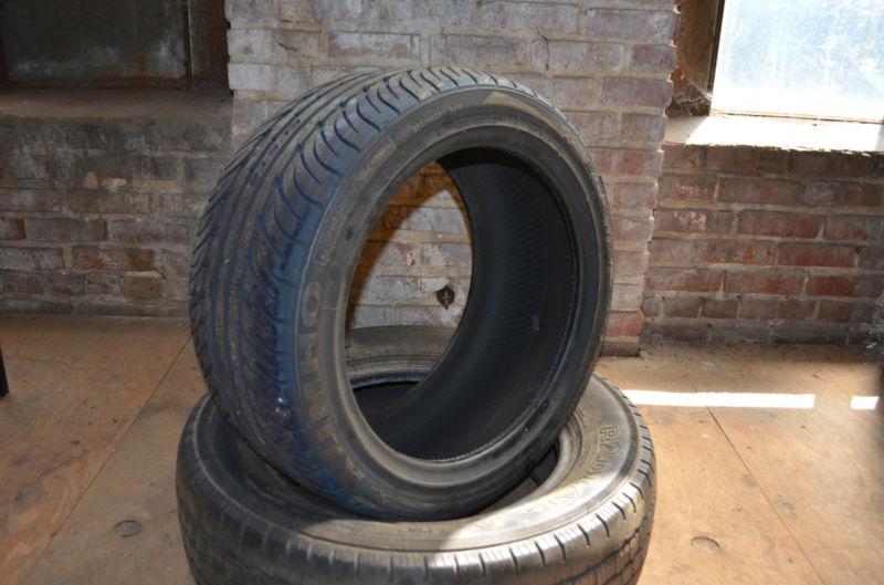 1 new 255 40 17 kumho ecsta spt colored blue smoke tire