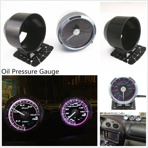 200kpa-1000kpa pink led backlight car vehicle oil press pressure gauge meter jdm