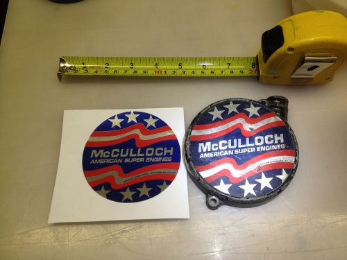 Mcculloch kart  decal recoil mc super engines