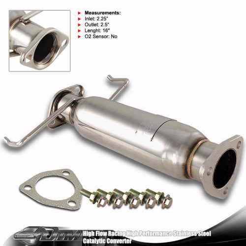 Stainless steel racing cat catalytic converter pipe for 1994-1997 honda accord