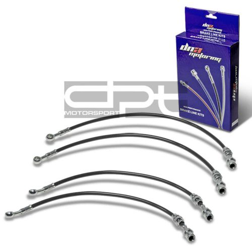 For sentra b15 replacement front/rear stainless hose black pvc coated brake line
