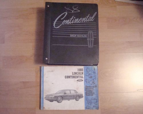 1988 lincoln continental shop manual and electrical &amp; vacuum troubleshooting man