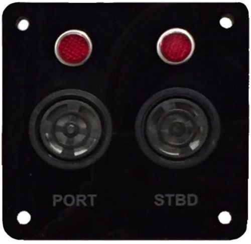 Saildrive alarm with piezo buzzer and warning lights