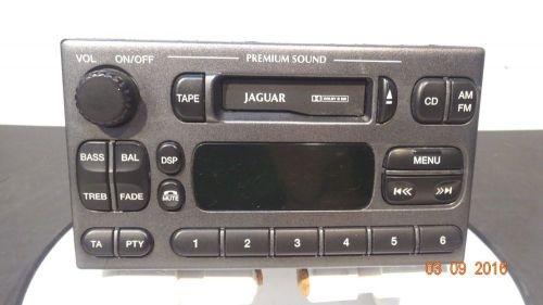 Jaguar s type stype cassette cd changer radio receiver xr8f18k876chlgr nice oem
