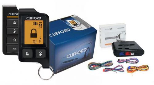 Clifford 5706 5706x 2-way alarm remote start system lcd pager + dball2 bypass