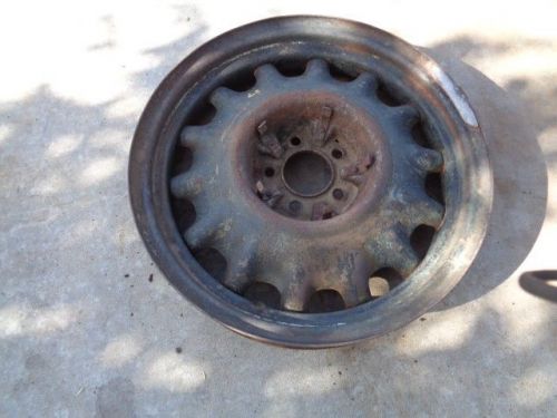 1935 1936 era chevrolet artillery wheel  17&#034; rat rod original patina #4