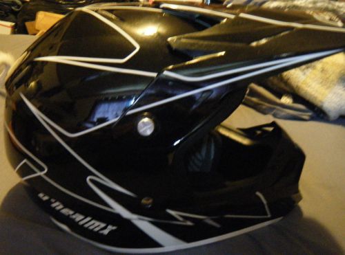 2010 o&#039;neal series 7 elite mx motorcycle riding helmet size large w/ visor