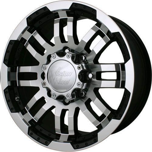 16x8 black vision warrior  5x5 +0 rims nitto mud grappler lt315/75r16 tires