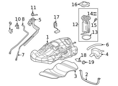 Genuine level sensor retainer 25691383