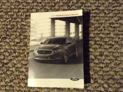 2013 ford taurus owner&#039;s manual
