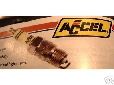 Accel shorty header spark plugs #576s set of 8 sbc chevy 350 ford 302