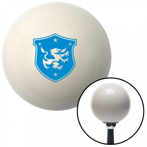 Blue dragon crest ivory shift knob with 16mm x 1.5 insertshift oe weighted
