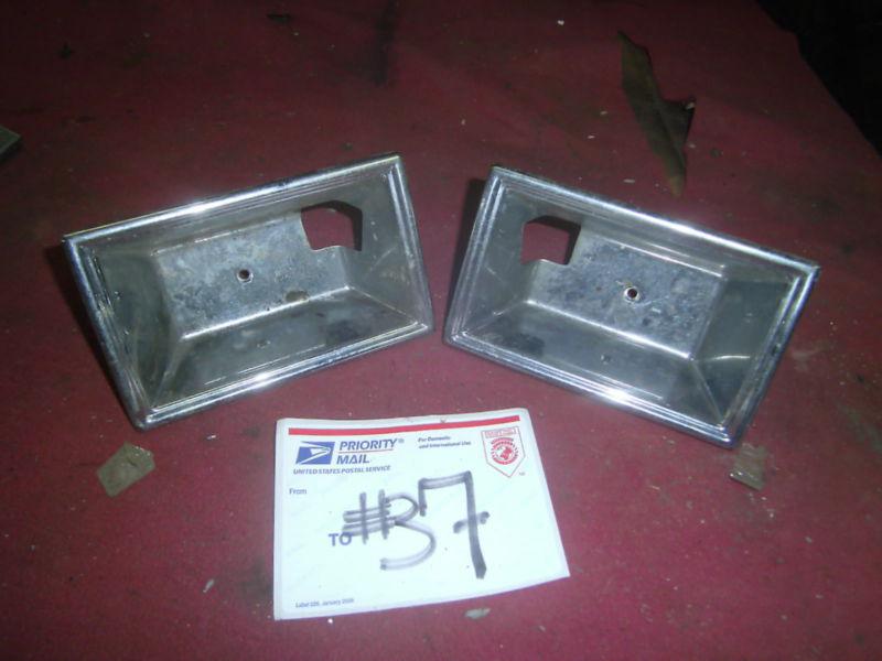 Original gm full size car right and left door handle cup cups set pair buick old