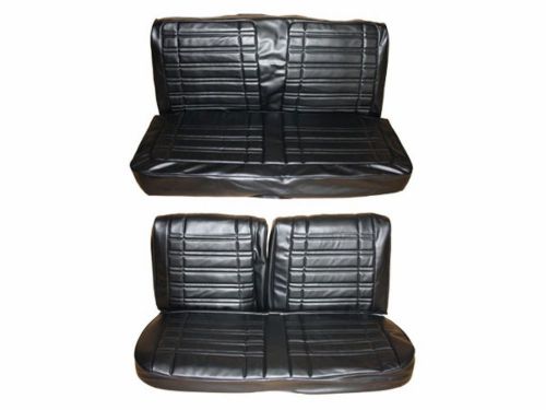 Pg classic 7714-ben-100 1970 coronet 500 r/t superbee bench seat cover set(black
