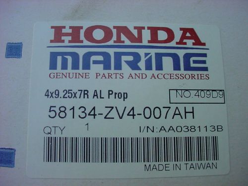 Honda boat propeller no. 409d9    4x9.25x8